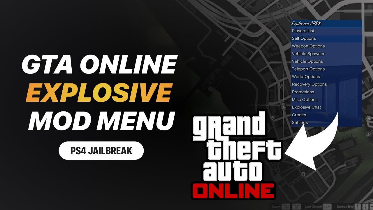 HOW TO INSTALL GTA 5 EXPLOSIVE MOD MENU ONLINE ON PS4 JAILBREAK 