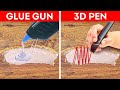 Glue Gun Vs. 3D Pen || How To Repair Everything