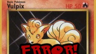 Error Pokemon Cards - Pokemon Fact of the Day