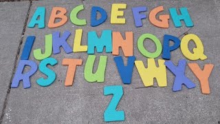ABC Letter Search Outside With My Alphabet Playmat Letters