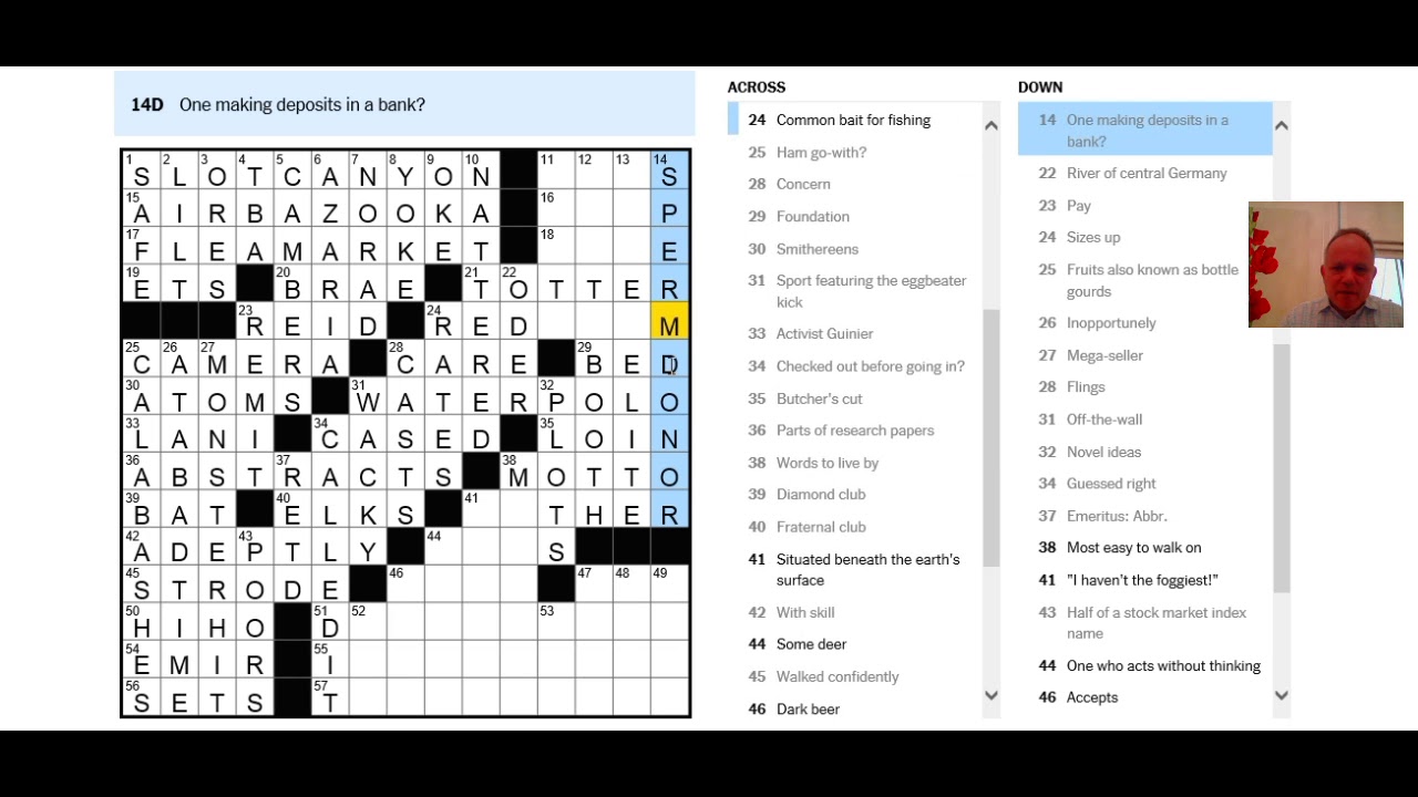 Solving the NYT Saturday puzzle 