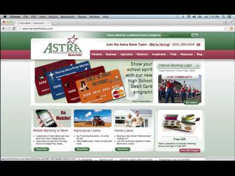 Astra Bank Online Banking Login Instructions