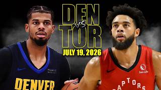 Denver Nuggets Vs Toronto Raptors Full Game Highlights - July 19, 2026 | Nba Summer League