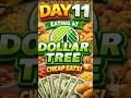 Day 11 Eating Only At Dollar Tree #shorts #food #snacks #foodie #vlog