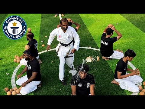 He smashed coconuts off their heads! - @Guinness World Records