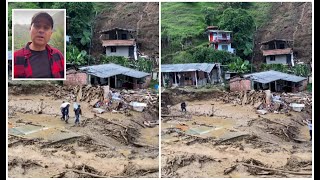 Emergencia en Montebello, Antioquia: quebrada arrasa con 30 viviendas; familias fueron evacuadas