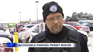 Video: Family members misusing accessible parking permits