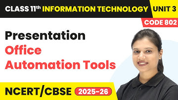 Presentation - Office Automation Tools | Class 11 IT Unit 3 (Code 802) Part B | CBSE 2025-26