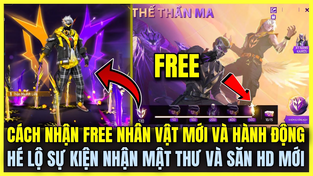 Free Fire| CÁCH NHẬN FREE FULL QUÀ SỰ KIỆN HỖN THẾ THẦN MA, CÁCH CÀY ...