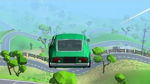 Crash Delivery - Android Gameplay Green Car | Destruction & smashing flying car #gameplay