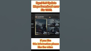 Bgmi 3.0 Maps Not Download Problem fix 🔥 #shorts #shortfeed #bgmishorts #viral #short #bgmi3.0
