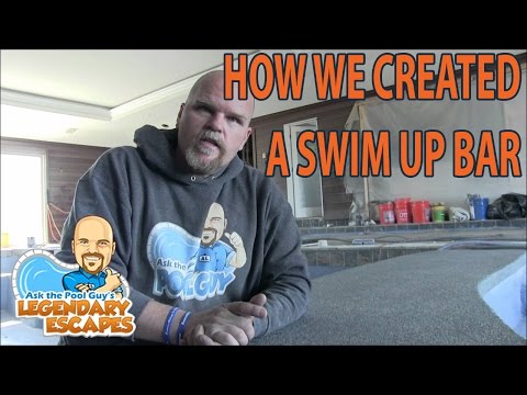 Ask the Pool Guy - Custom Concrete Swim Up Bar {Legendary Escapes}