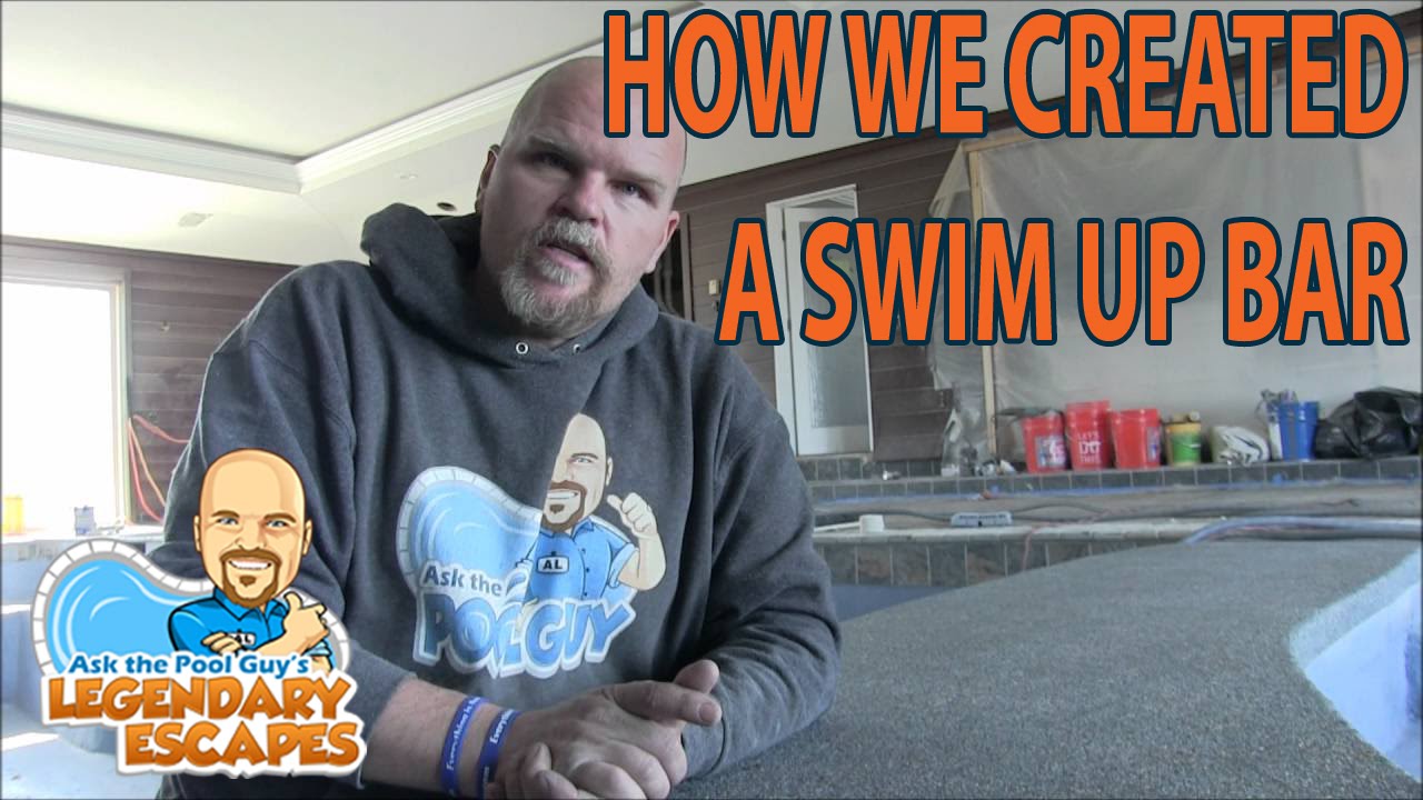 Ask the Pool Guy - Custom Concrete Swim Up Bar {Legendary Escapes}