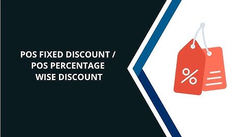 POS Discount | POS Fixed Discount | POS Percentage Wise Discount