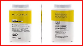 ACURE Dry Shampoo - All Hair Types | 100% Vegan | Certified Organic | Rosemary & Peppermint - Absorb