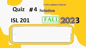 isl 202 quiz 4 solution fall 2023|isl202 quiz 4 solution fall 2023|isl 202 quiz 4  solution 2023