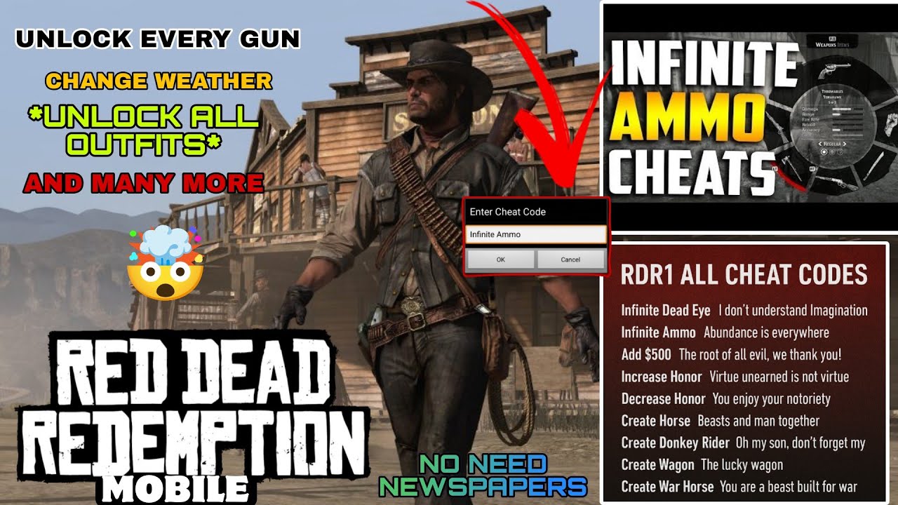 How to Unlock All Cheats in RDR1 Mobile Without Buying Newspapers 🤯