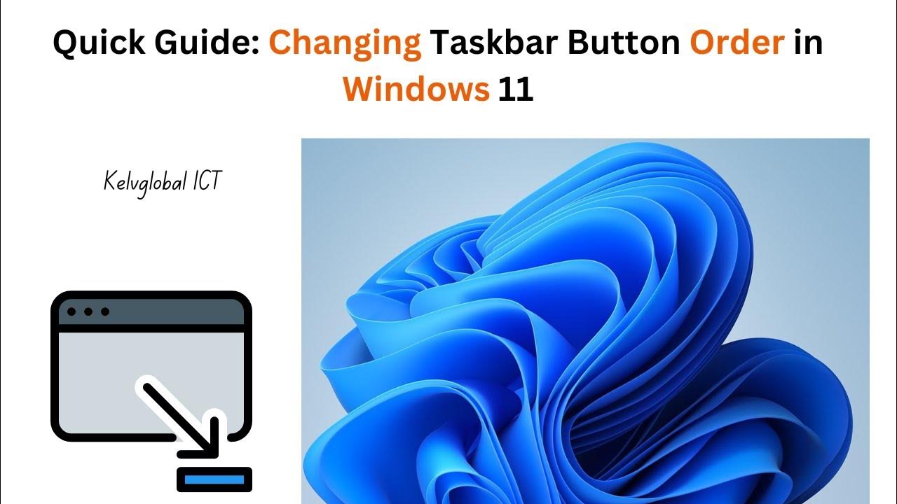 Quick guide changing taskbar button order in windows 11 rearrange