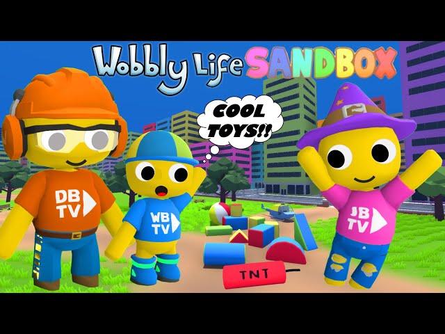 DESTROYING THE SANDBOX CITY WITH TOYS IN WOBBLY LIFE 0.9.0 class=