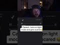 Caseoh turns on light mode and gets blinded 😂😂 #caseoh #caseohfunnymoments #memes #shorts #funny