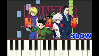 SLOW HARD piano tutorial "HUNTING FOR YOUR DREAM" Hunter X Hunter ending 2, with free sheet music screenshot 3