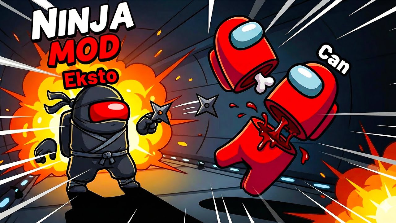 AMONG US AMA NİNJA IMPOSTOR OLDUM!! 😈🥷🗡️ | Eksto Ömer
