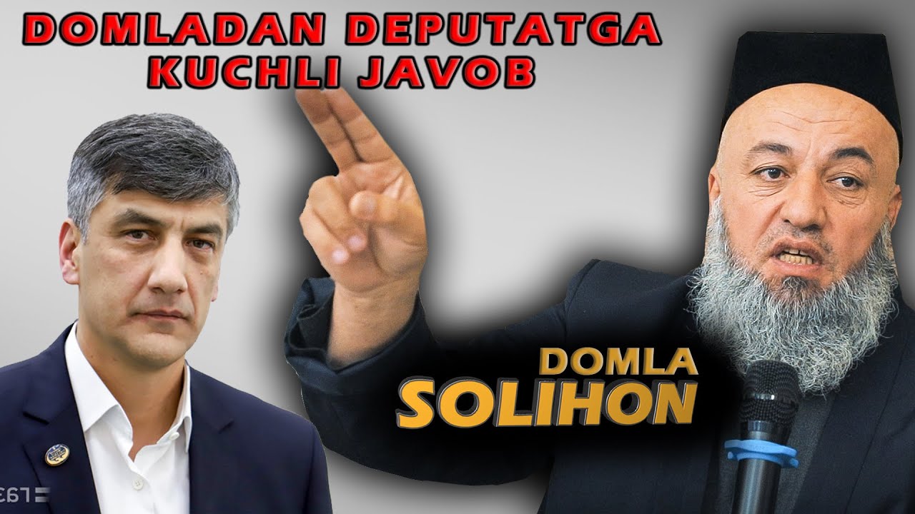 DOMLADAN DEPUTATGA QATTIQ JAVOB BO'LDI