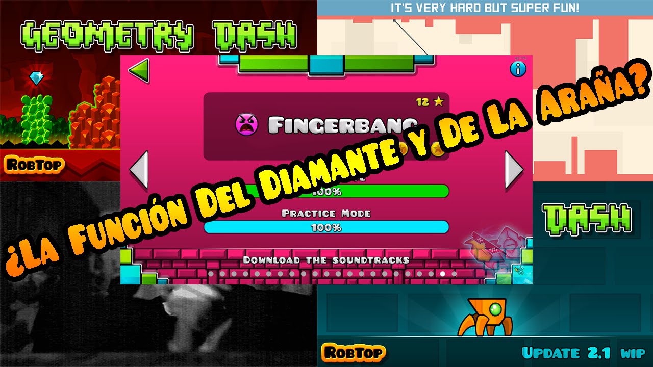 Mi Teoria ¿La Función Del Diamante y De La Araña? | Geometry Dash 2.1 ...