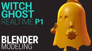 Witch Ghost - Modeling with Blender Part 1 - Realtime
