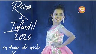 CARNAVAL DE CAJAMARCA 2020 - Candidatas reina Infantil en traje de Noche.