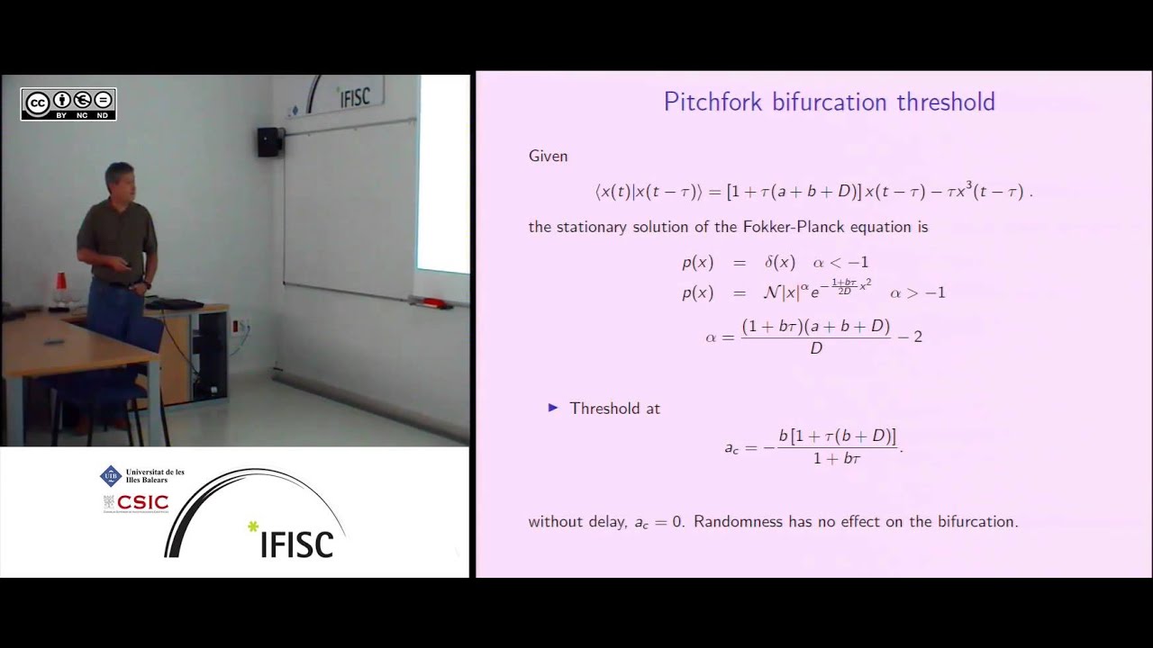 Pitchfork and Hopf bifurcation thresholds in stochastic equations with