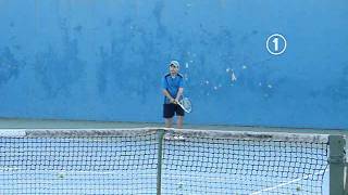 Henrique Bettini e João Victor - Treino de tenis Prof. Adilson