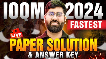 IOQM 2024 | 🔴Live Paper Solution | Fastest Answer Key🔥| Motion Foundation #ioqm #ioqm2024