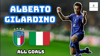 Alberto Gilardino | All 19 Goals for Italy