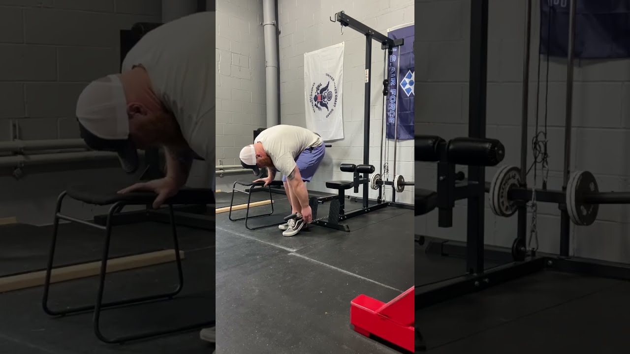 Leg Extensions Using Low Cable Row Fitness Gym Bodybuilding