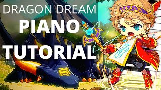 Maplestory Dragon Dream Piano Tutorial | piano cover sheet music