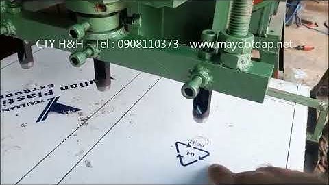 Máy đục bọc nilong một lần 3 lỗ loại 16ly