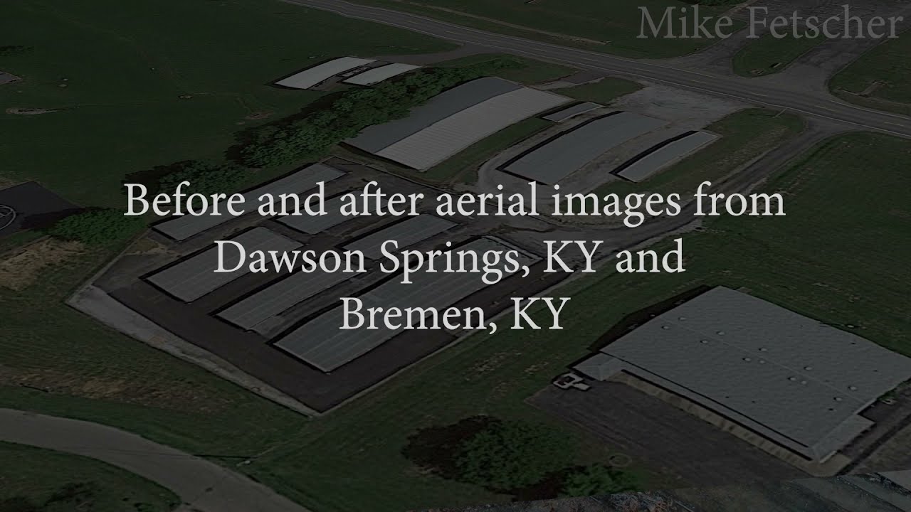 Dawson Springs Tornado Before and After Aerial Photos YouTube