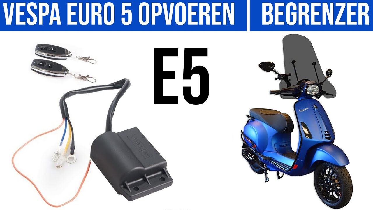 VESPA SNOR EURO 5 OPVOEREN PART 2 YouTube