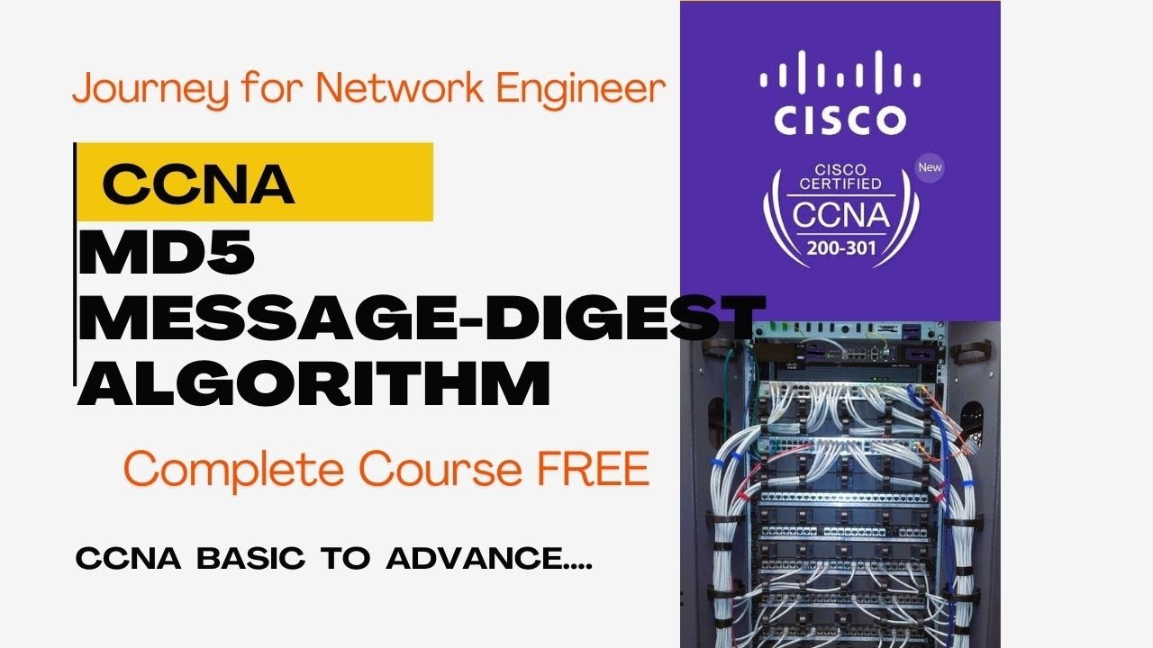 CCNA MD5 message-digest algorithm Class 23 #ccna #education #cisco # ...