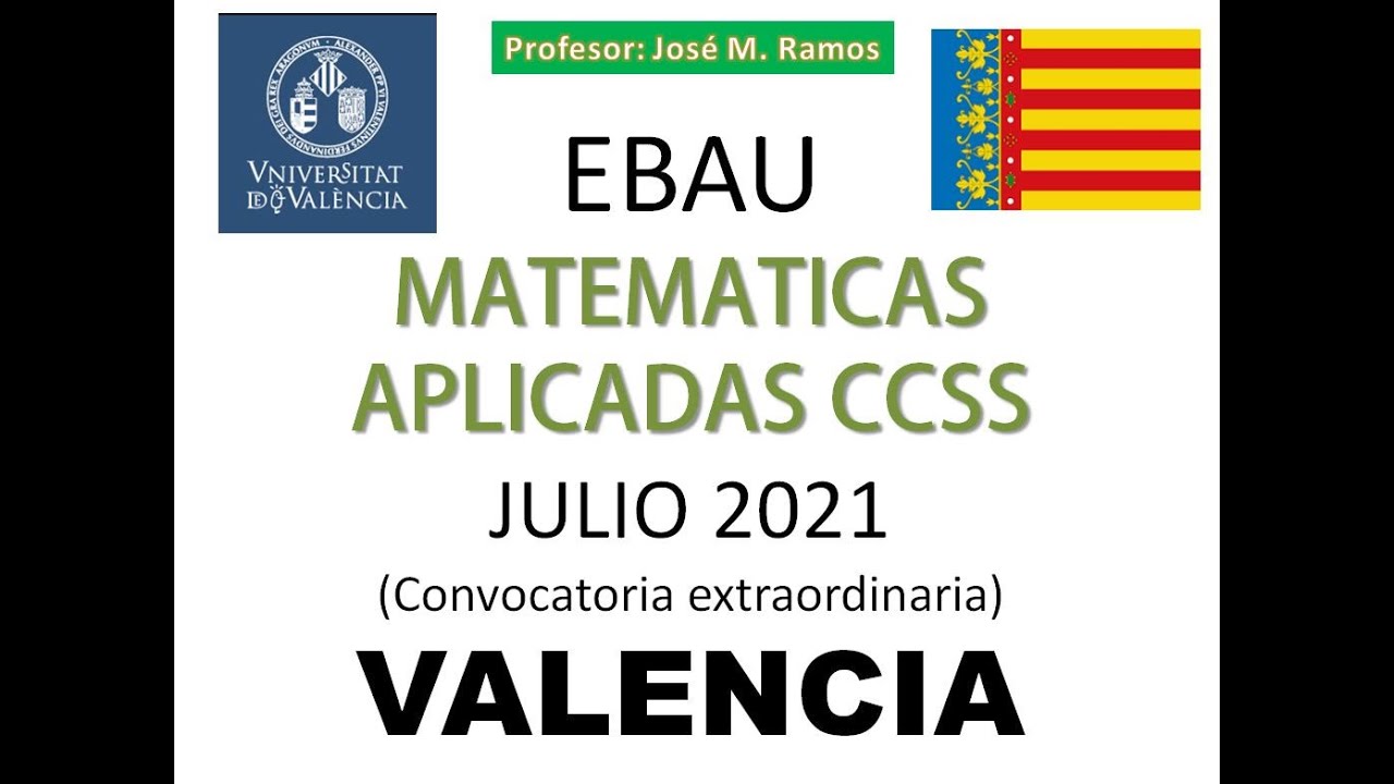 pavo compañera de clases espalda EBAU Matemáticas CCSS julio 2021 Valencia - YouTube