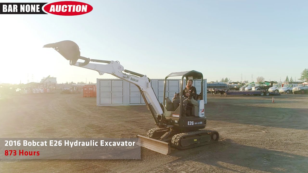 2016 Bobcat E26 Hydraulic Excavator YouTube