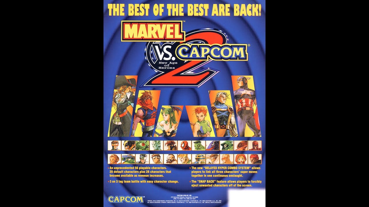 Marvel vs Capcom 2: New Age of Heroes (Sega NAOMI Arcade) (RAGE) HD 60FPS -  YouTube