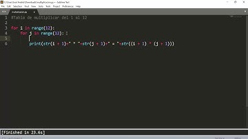 Tablas de Multiplicar del 1 al 12 | Programando en Python