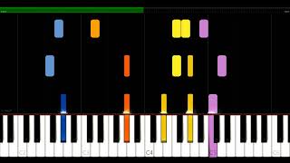 Prelude and Fugue in C Major - BWV 547 - J.S. Bach - Synthesia HD 60 fps