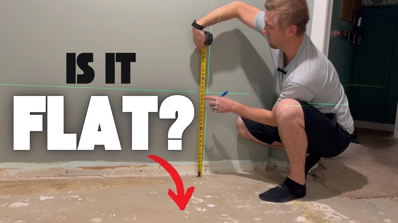 How to Check if the Floor is Flat || Critical Step Before Installing New Floor