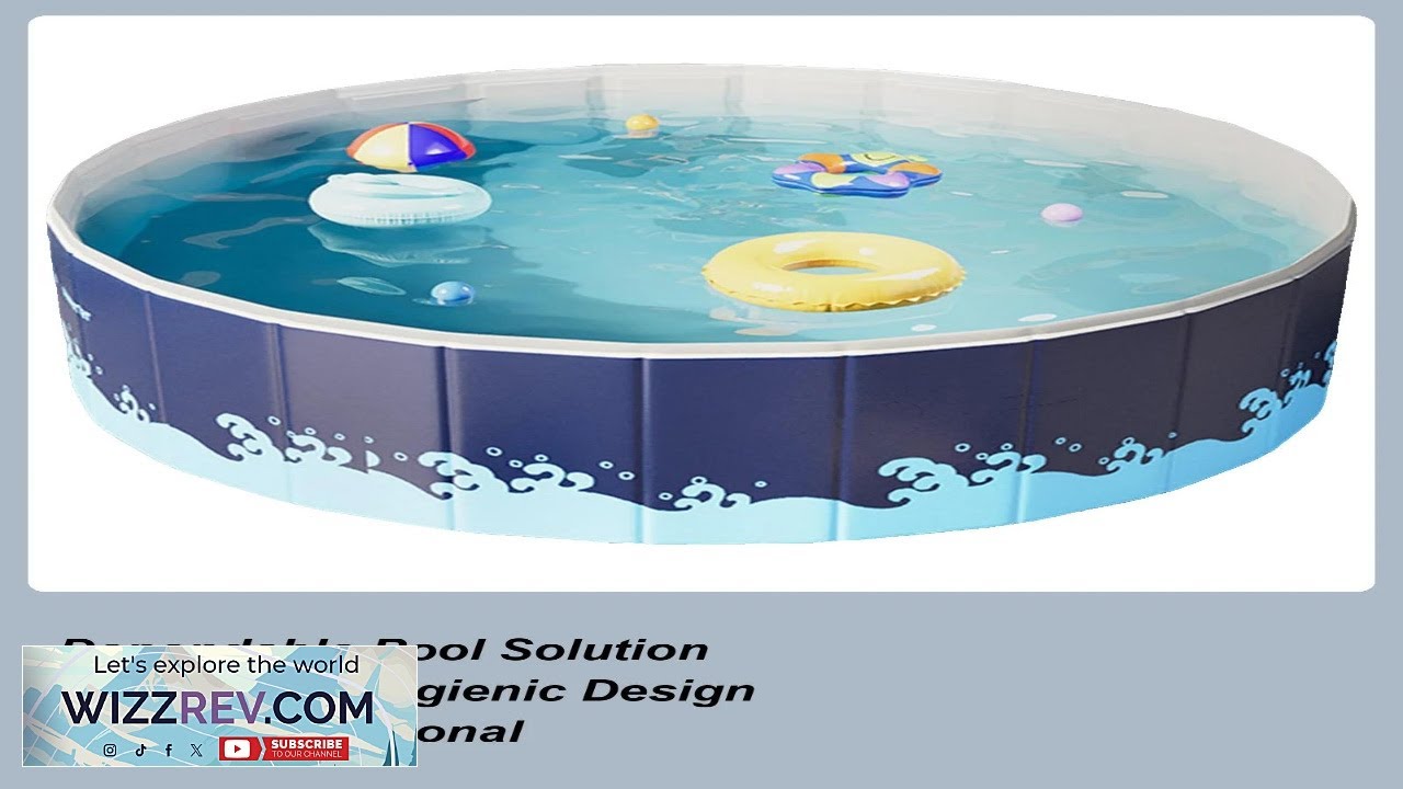 No inflatable folding swimming pool portable foldable pool Space Saving easy Review