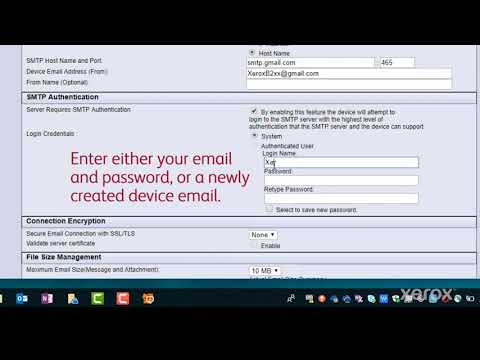 Xerox® B215 Scan to Email Setup