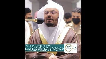 إلا ابتغاء وجه ربه الأعلى~تلاوة آسرة للشيخ ياسر الدوسري بأعلى طبقات صوته