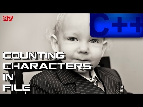 C++ Counting characters in file